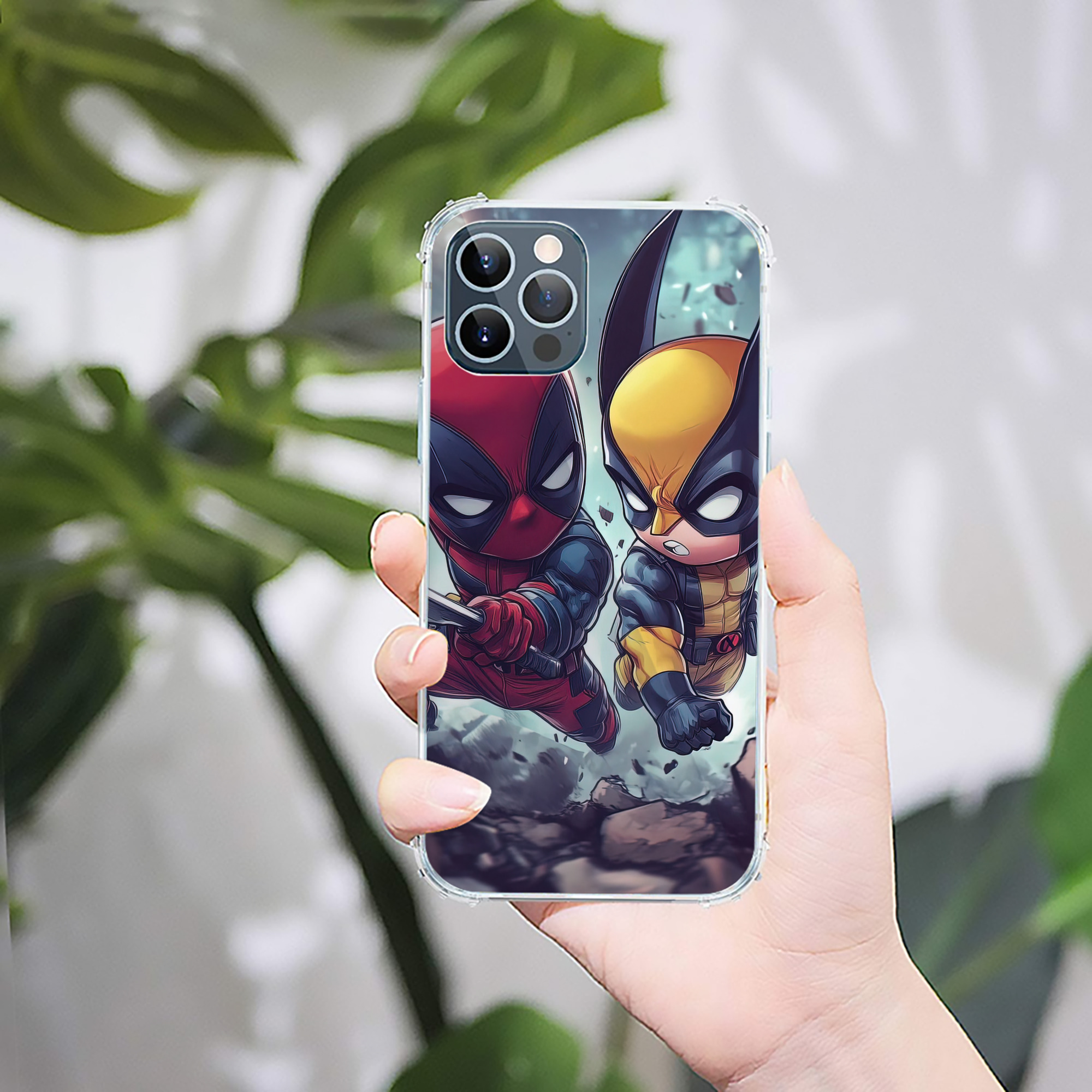 （画像用） Deadpool デッドプール 【iPhone 12シリーズ対応】透明スマホケース（クリアソフトケース）